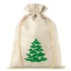 Bolsa de yute 30 x 40 cm - árbol de Navidad Bolso de la Navidad