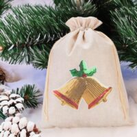 Bolsa de yute 30 x 40 cm - Navidad, Campanas Todos los productos