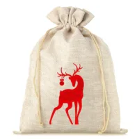 Bolsa de yute 30 x 40 cm - Navidad Bolsas grandes 30x40 cm