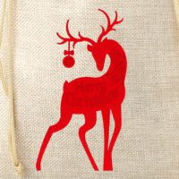 Bolsa de yute 30 x 40 cm - Navidad Bolsas grandes de yute