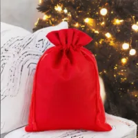 Bolsa grande de yute 30 x 40 cm - rojo Bolsas grandes de yute