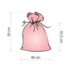 Bolsa grande de yute 40 x 55 cm - natural / estrellas Bolsas grandes de yute