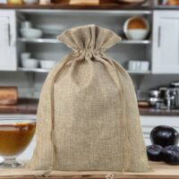 Bolsa grande de yute 50 x 65 cm - natural Bolsas grandes de yute