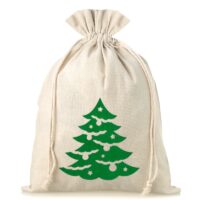 Bolsa estilo lino 30 x 40 cm - Navidad Bolsas de lino