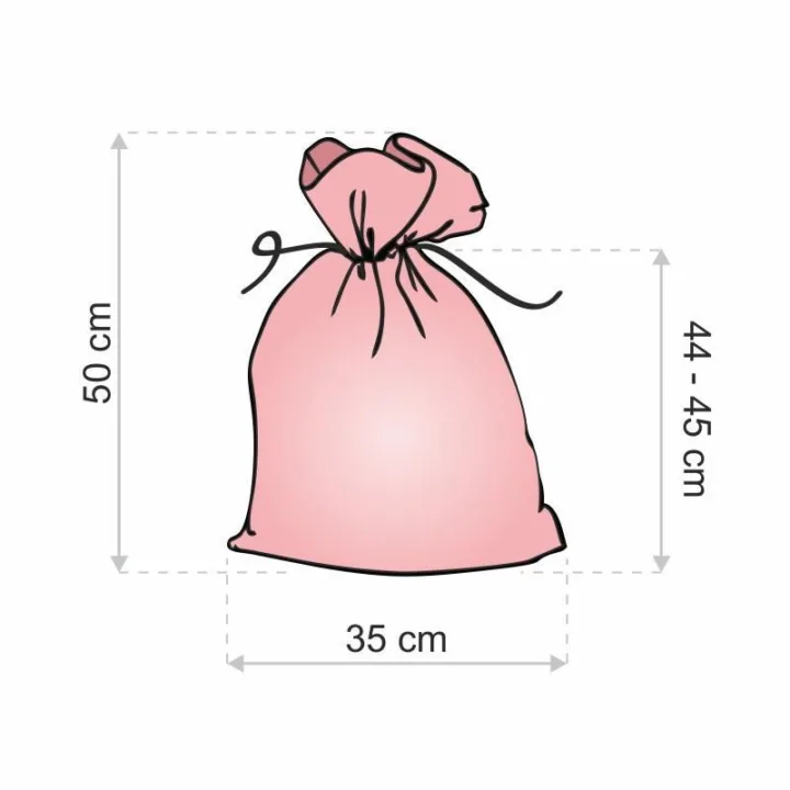 Bolsa estilo lino 35 x 50 cm con la impresión @@ Envoltorio de regalo