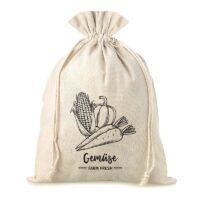 Bolsa grande estilo lino con la impresión 30 x 40 cm - para verduras (DE) Compras y almacenamiento cocina