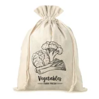 Bolsa grande estilo lino con la impresión 35 x 50 cm - para verduras (EN) Bolsas grandes 35x50 cm