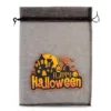 Bolsas de halloween (nro.1) de organza 40 x 55 cm - negro Bolsas grandes 40x55 cm