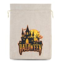 Bolsas de halloween (nro.2) de yute 30 x 40 cm - natural claro Bolsas grandes de yute