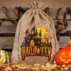 Bolsas de halloween (nro.2) de yute, 40 x 55 cm - natural Bolsas grandes de yute