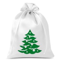 Bolsas de satén 26 x 35 cm - árbol de Navidad Bolso de la Navidad