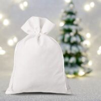 Bolsas de terciopelo 30 x 40 cm - blanco Bolsas grandes 30x40 cm