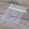 Bolsas de organza 10 x 13 cm - blanco con impresión (lavanda) Lifehack: ideas inteligentes