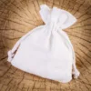 Bolsas de algodón 10 x 13 cm - blanco Bolsas blancas