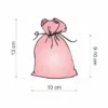 Bolsas de algodón 10 x 13 cm - blanco Bautismo