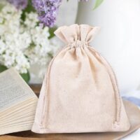 Bolsas de algodón 10 x 13 cm - natural Día de la Mujer