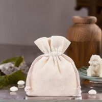 Bolsas de algodón 10 x 13 cm - natural