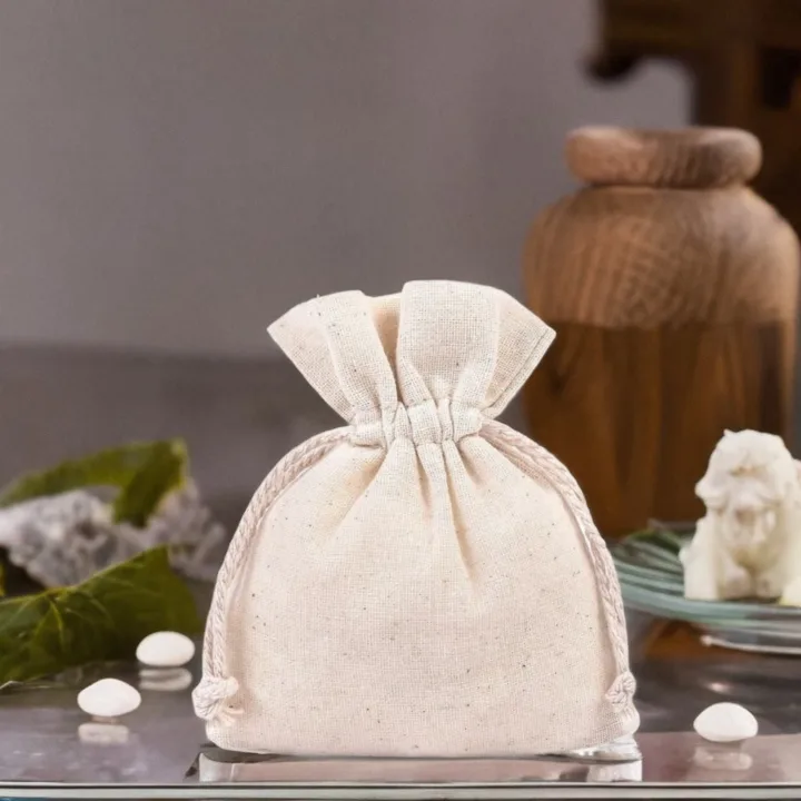 Bolsas de algodón 10 x 13 cm - natural