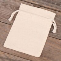 Bolsas de algodón 11 x 14 cm - natural Bolsas de algodón
