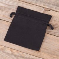 Bolsas de algodón 11 x 14 cm - negro Bolsas de algodón