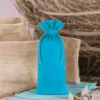 Bolsas de algodón 11 x 20 cm - turquesa Bolsas turquesa
