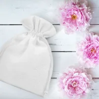 Bolsas de algodón 12 x 15 cm - blanco Bolsas blancas