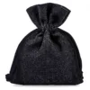 Bolsas de algodón 12 x 15 cm - negro Bolsas pequeñas 12x15 cm