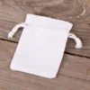 Bolsas de algodón 6 x 8 cm - blanco Boda