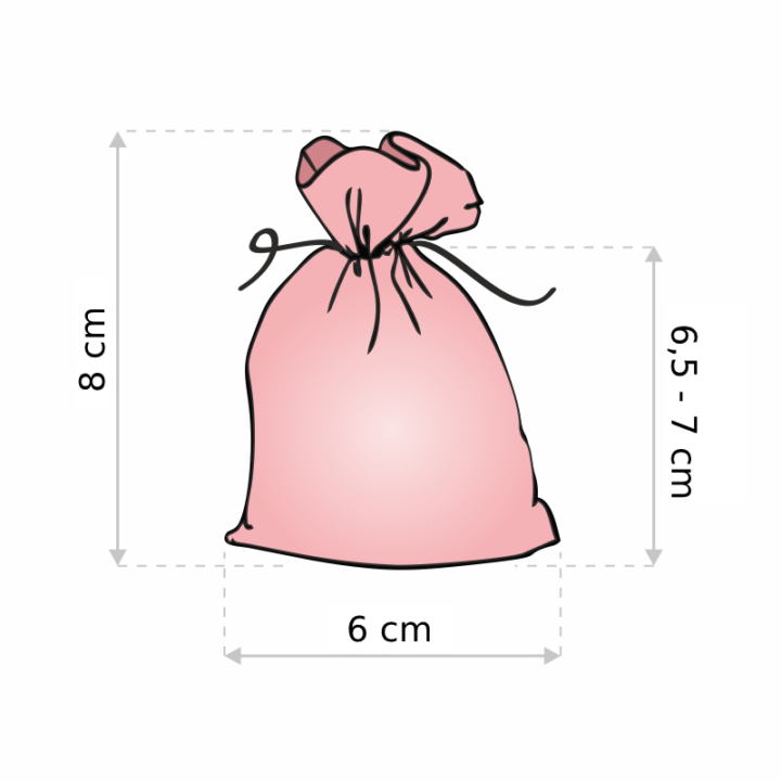 Bolsas de algodón 6 x 8 cm - blanco Bolsas pequeñas