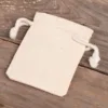 Bolsas de algodón 6 x 8 cm - natural Para mascota
