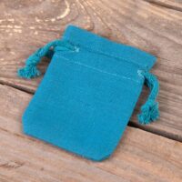 Bolsas de algodón 6 x 8 cm - turquesa Decoraciones interiores