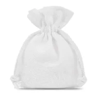 Bolsas de algodón 8 x 10 cm - blanco Bolsas pequeñas 8x10 cm