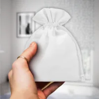 Bolsas de algodón 8 x 10 cm - blanco Bolsas de algodón