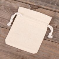 Bolsas de algodón 9 x 12 cm - natural Bautismo