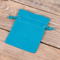 Bolsas de algodón 9 x 12 cm - turquesa Todos los productos