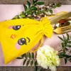 Bolsas de de terciopelo 13 x 18 cm con estampado: pollito Bolsas medianas 13x18 cm