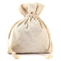 Bolsitas estilo lino 6 x 8 cm - natural Jabones