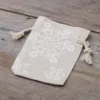 Bolsitas estilo lino con la impresión 10 x 13 cm - natural / nieve Sectores / Envoltorios para…