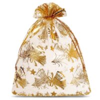 Bolsas de organza 10 x 13 cm - Navidad Bolsas ocasionales