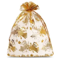 Bolsas de organza 10 x 13 cm - Navidad Bolsas ocasionales