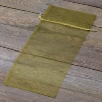 Bolsas de organza 15 x 33 cm - verde oliva Bolsas medianas