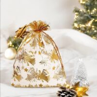 Bolsas de organza 18 x 24 cm - Navidad / 3 Bolsas ocasionales