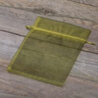Bolsas de organza 18 x 24 cm - verde oliva Bolsas verdes