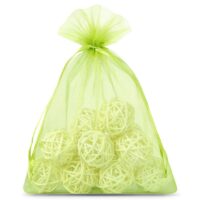 Bolsas de organza 22 x 30 cm - verde Protección de uva