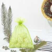 Bolsas de organza 22 x 30 cm - verde Bolsas para frutas