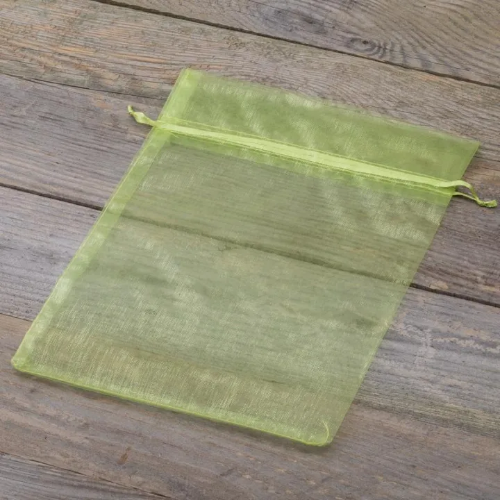 Bolsas de organza 22 x 30 cm - verde Bolsas de organza