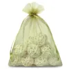 Bolsas de organza 22 x 30 cm - verde oliva Protección de uva