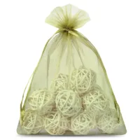 Bolsas de organza 22 x 30 cm - verde oliva Protección de uva