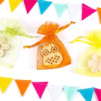 Bolsas de organza 7 x 9 cm - mezcla de colores de primavera Bolsas para frutas
