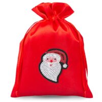 Bolsas de satén 13 x 18cm - Navidad - Papá Noel Bolso de la Navidad